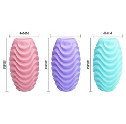 New 3pcsset Portable Male Penis Masturbator Pocket Pussy Cup Egg Silicone Realistic Vagina G Spot Sex Toys For Men Adult Games3976540