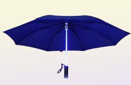 Umbrellas LED Light Sabre Up Umbrella Laser Sword Golf Changing On The ShaftBuilt In Torch Flash 20212389359