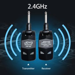 Cables Wireless Guitar System 2.4ghz Guitar Transmitter Receiver for Electric Guitar Bass Wireless Transmitter Builtin Rechargeable