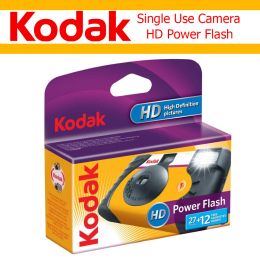 Camera Original 39 Photos Kodak HD Power Flash Single Use Disposable Film Camera 27 Exposure Photos ISO800 Manual Flash