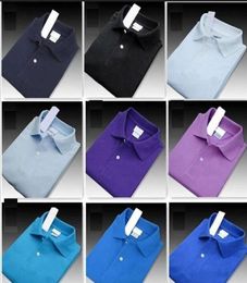 Brand S6XL Men039s TShirts Top Big small horse Crocodile Embroidery Polo Shirt ShortSleeve Solid Polos Shirts Men Homme Clot3512796