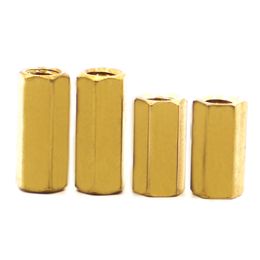 10pcs Hex Female to Female M2 M2.5 M3 M4 Brass Standoff Spacer Hexagonal Stud Spacer Hollow Pillars