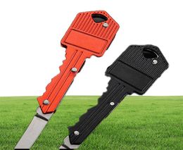 Cam Hunting Knives 6Colors Key Shape Mtifunctional Keys Mini Folding Blade Fruit Knifetool Outdoor Sabre Swiss Drop Delive Ot6Uo4768442