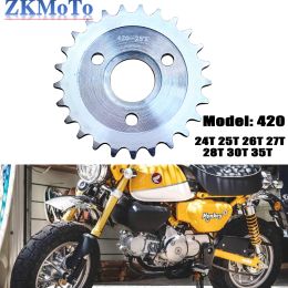 Motorcycle Parts Z50 Rear Gear Sprocket 24T/25T/26T/27T/28T/30T Tooth For Honda Z50 Z50A Z50J Z50R Mini Trail Monkey Bike Parts