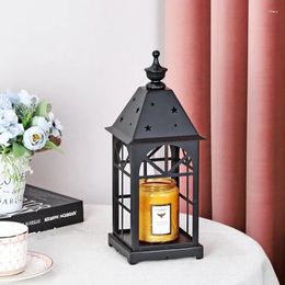 Candle Holders Lanterns Nightstands Diwali Oil Burner Metal Holder Centerpiece Porta Candele Vintage Decoration WWH35XP