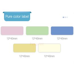 D110 D11 D101 Thermal Label paper Supermarket Waterproof Anti-Oil Tear-Resistant Price Label Pure Color Scratch-Resistant