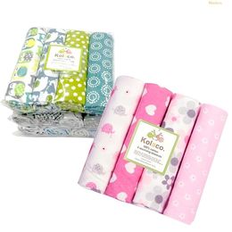 Blanket 4pcs Soft & Cozy Cotton Receiving Blankets for Newborns - 76x76cm/ 29.92x29.92inch Christmas, Thanksgiving Day, New Year, Valentine's Day Easter Gift