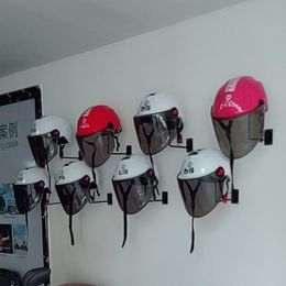 Steel Motorcycle Accessories Helmet Holder Hanger Rack Wall Mounted Hook for Coats Hats Caps Helmet Rack Black