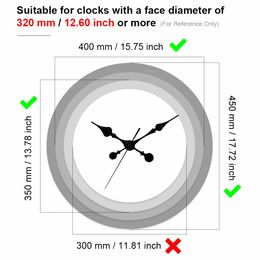 MCDFL Classic Wall Clock Hands Aluminum Large Needle Trigger Movement Pendulum Coil Quartz Clockwork with Pointer for Hanging 3d