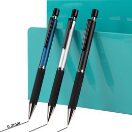 Metal Mechanical Pencil 0.3mm HB Automatic Pencil Students Professional Painting Writing School Supplies 1Pencils+4Refills