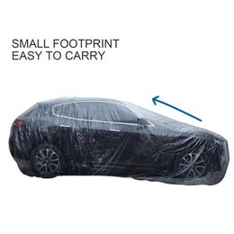 Universal Car Dust Cover Disposable Car Protective Cover Car PE Transparent Film for Sedan SUV Van for Jeep Vehicle Automobile