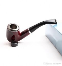 5 Pcs Dual Purpose Portable Resin Smoking Pipe Tobacco Pipe Filter Grinder Herb Wooden Pipe With Holder Cigarette Accessories7202248