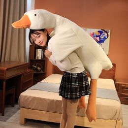 Soft Comfortable White Goose Body Pillow for Sleep Girlfriend Schoolmate Gift Throw Pillows Lovely Plush Children Birthday Gifts