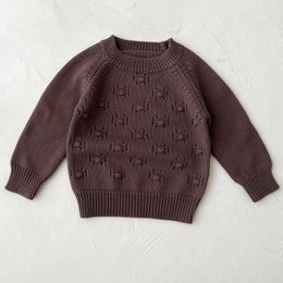 New Autumn Baby Boys Girls Sweaters Kids Sweaters Winter Boys Knit Sweater Girls Retro Sweater Toddler Girls Winter Clothes Boys