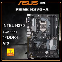 Motherboards 1151 Motherboard ASUS PRIME H370A Motherboard DDR4 64GB Intel H370 M.2 PCIE 3.0 USB3.1 DVI ATX