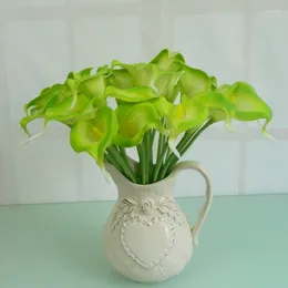 Decorative Flowers 10Pcs Simulation PU Calla Lily Artificial Decoration Wedding Home Party Decorations Accessories Fake