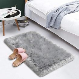 Carpets MiRcle Sweet Faux Fur Artificial Rugs Fluffy Excellent Quality Wool Carpet Customised Soft Thicker Floor Mat Winter Rug