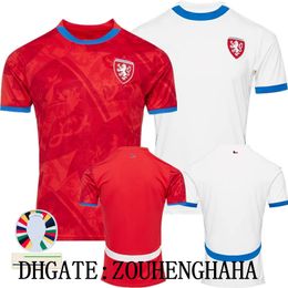 Czech Republic Soccer Jersey 2024 Euro Cup National Team Home Away Football Shirts Kit NEDVED NOVOTNY POBORSKY CHYTIL SCHICK HLOZEK SOUCEK SADILEK LINGR