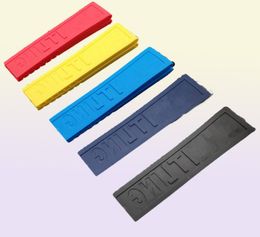 Silicone Rubber Watch band 22mm 24mm Black Yellow Red Blue Watchband Bracelet For navitimer/avenger/strap toos2951888