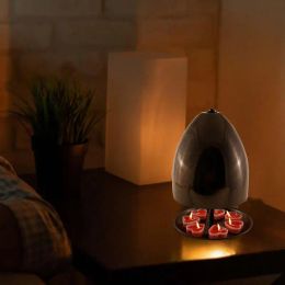 Double-Walled Tea Light Oven Table Fireplace Alternative Heating Fire Bowl Lighthouse Tea Candle Light Heater For Study Office