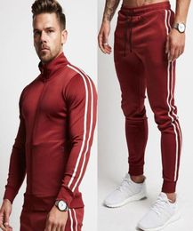 Mens Running Sportswear SweatshirtSweatpants Trousers Gym Fitness Training Jackets Pants 2pcsSets Male Joggers Sports Clothing8608705