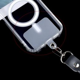 Universal Mobile Phone Lanyard Tabs Card Gasket Replacement Necklace Clip Snap Matte Hanging Strap Patch For iPhone Samsung Mi
