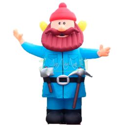 wholesale Door to Door Labor Santa Claus Inflatable Xmas Father Model Advertising Elder Mockup for Christmas Decoration or Party