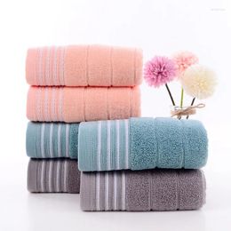 Towel T254A Birthday Wedding Gift For Guest Blue Grey 34cm 74cm Comfortable Beauty Stripe Face