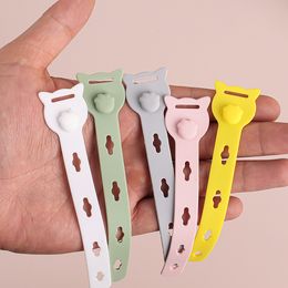 1-5pcs Silicone Cable Straps Wire Organiser for Earphone Phone Charger Cable Protectors Wire Wrapped Cord Line Cable Organisers