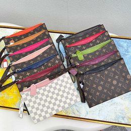 10A leather Quality Designer mens wallet zipper paid style Organiser wallet women multi pochette handbag clutch purse accommodate passport card holder phone bag