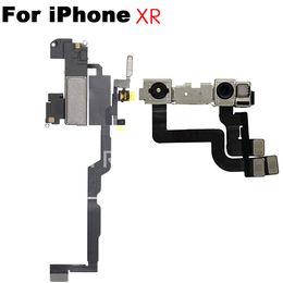 Top Ringtone Ear Speaker + Front Camera Flex Cable For iPhone 7 7P 8 Plus X XR XS Max Repair Earpiece Replacement