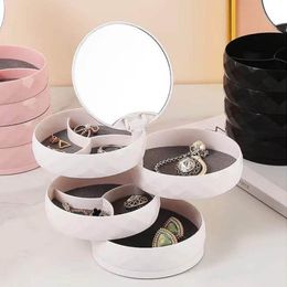 MXME Jewellery Holder Multilayer Storage Box Rotating Jewellery Holder Small Jewellery Display Case Small Storage Box Ring Stand