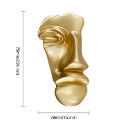 Brass Half Face Cabinet Door Knobs Home Decor Dresser Pulls Unique Nightstand Knobs Mask Drawer Pulls Furniture Knobs Hardware