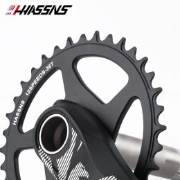 HASSNS Crankset Mtb Monoplate Cranks Arms For Bicycle Hollowtech Candle Pe 1 Crown Integrated Mountain Bike Connecting Rods