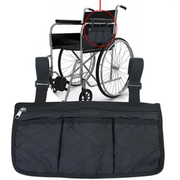 Storage Bags Wheelchair Armrest Accessories Side To Hang With Bright Line Waterproof Pockets Can Be Hung On One