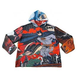 Hot Sale Custom Design Mens Tapestry Hoodie Men Plus Size Pullover Woven Clothing Hoodies Sweatshirts