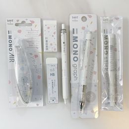 Japan TOMBOW MONO Mechanical Pencil New Limited Sets of Automatic Pencil with Eraser Cute School Supplies Japanese Stationery