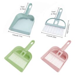 Broom Dustpan Set Hand Bed Chair Cleaning Brush Reusable Manual Automotive Living Room Handheld Dusting Mini Pan