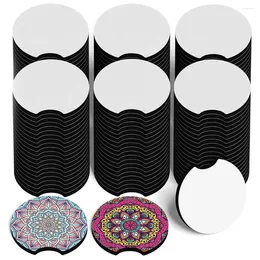 Baking Moulds 120Pcs Sublimation Blanks Car Coasters 2.75 Inch 5mm For Thermal DIY Crafts Cup Holders