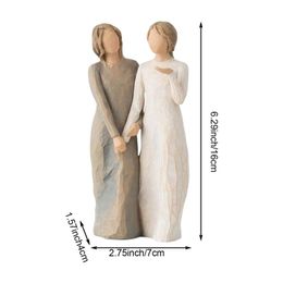 Nordic Angel Love Family Resin Figure Figurine Ornaments Family Happy Time Home Decor Crafts Statue Mother's Day Birthday Gift