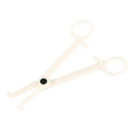 Supplies 25pcs Disposable White Flat Body Piercing Plier Body Ear Lip Piercing Clamp Forcep Tool Tattoo Accessories Equipment