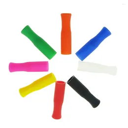 Disposable Cups Straws 35 Pcs Leak Proof Tumbler Silicone Straw Tips Dust-proof Stainless Steel Glass