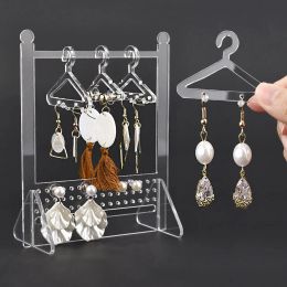 Mini Coat Hanger Rack Earring Display Stand Jewellery Storage Jewellery Show Case Large Capacity Arrings Organiser Ear Stud Holder