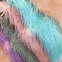 25X45cm 8cm Pile Faux Fur Fabric for Patchwork Sewing Material Doll Toy Beard Hair DIY Handmade Cosplay Soft Plush Fabric