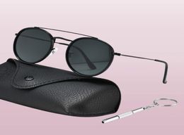 Luxury Retro Round Designer Sunglasses Polarised Women 2022 Brand Design Mirror Lens Circle Frame Sun Glasses Cool 3647 Shades5363306