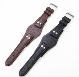 22mm Black Brown Genuine Men039s Leather Watch Strap For Ch2564 Ch2565 Ch2891ch3051 Wristband Tray Watchband Bracelet Belt Band8202660