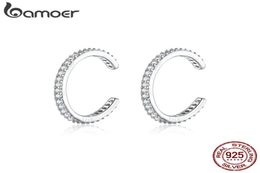 925 Sterling Silver Ear Cuff For Women Without Piercing Earrings Jewellery Earcuff Real Silver Fashion Jewellery SCE842 2105124361904