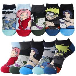 Anime NARUTO Haruno Sakura Uchiha Sasuke Hatake Kakashi Short Socks Cosplay Adult Unisex Clothing Sock Accessories Props Gift