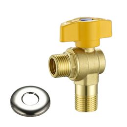 20CC Water Flow Control Valves G1/2 Turn Stop Valves Hot/Cold Water Shut Off Valves for Heating and Plumbing Systems