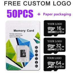 Cards 50PCS SD Crad High Speed 256GB 128GB 64GB Class10 32GB 16GB Flash Memory Cards 8G 4G 2GB 1GB Micro TF SD Card For Smartphone